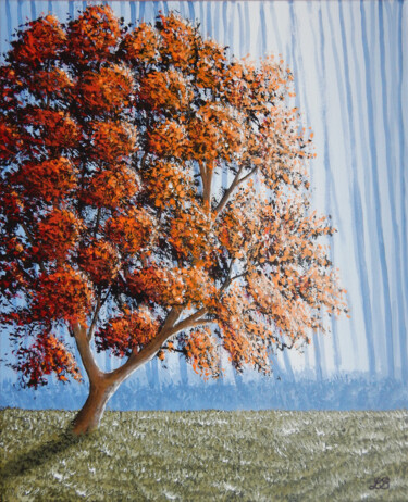 Illusion automnale Painting titled "Illusion automnale" by Bruno Lemasson, Original Artwork, Acrylic