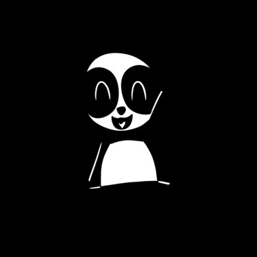 Arts numériques intitulée "Panda" par Sacha Crozas, Œuvre d'art originale, Peinture numérique
