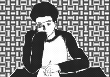 Arts numériques intitulée "Dessinateur" par Sacha Crozas, Œuvre d'art originale, Peinture numérique