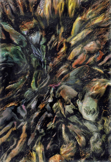 印花与版画 标题为“old stones” 由Richard Raveen Chester, 原创艺术品, Collagraphy