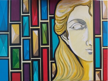 Pintura titulada "Tetraktys" por Fabiola Porras, Obra de arte original, Acrílico