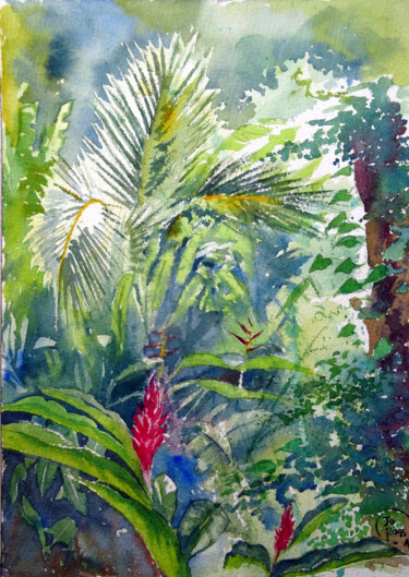 제목이 "Crazy Vegetation"인 미술작품 Joachim Rossignol로, 원작, 수채화