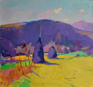 绘画 标题为“Verkhovyna Field _…” 由Alexander Shandor, 原创艺术品, 油