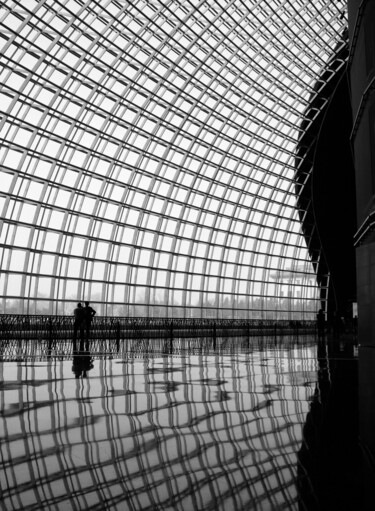 Photography titled "Inside the Dome (Fr…" by Serge Horta, Original Artwork, Digital Photography Mounted on Wood Panel