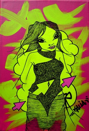 Peinture intitulée "MISS 7" par Kaliart, Œuvre d'art originale