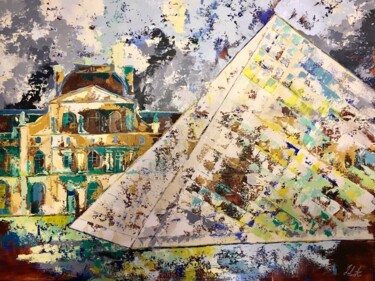 De pierres et de verres Peinture intitulée "De pierres et de ve…" par Julie D'Aragon, Œuvre d'art originale, Huile