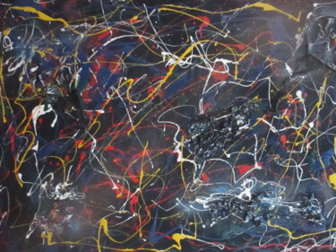 Pintura intitulada "abstrata" por Romeo Zanchett, Obras de arte originais, Tinta