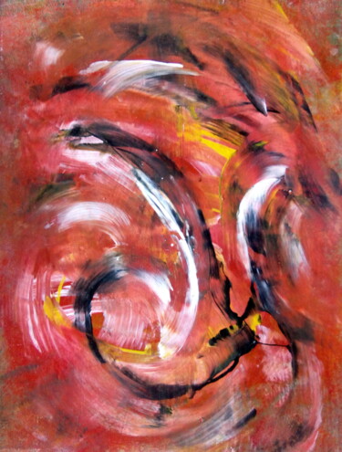 Feu de Joie (Bonfire)-Abstraction -Abstract Art -Tons rouge Painting titled "Feu de Joie (Bonfir…" by Davidian Gotis Abstraction Abstraite, Original Artwork, Acrylic