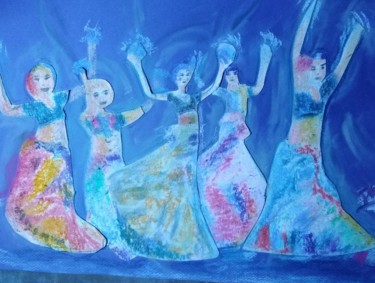 Danseuses russes Peinture intitulée "Danseuses russes" par Jean-Marc Subira, Œuvre d'art originale, Pastel