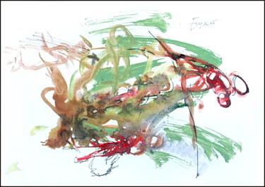 제목이 "Букет  Bouquet"인 그림 Дима Dima Вильмс Wilms (Рок-Живописец Rock-Painter)로, 원작, 구아슈
