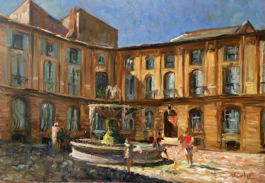 제목이 "Place d'Albertas"인 미술작품 Jean-François Grébert로, 원작, 기름
