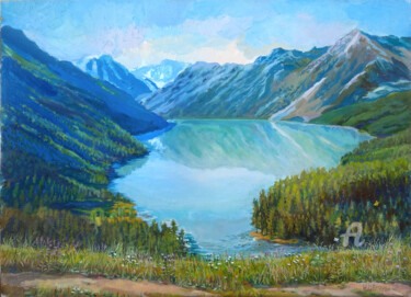 Peinture intitulée "Горный Алтай" par Nadezhda Tsvetkova, Œuvre d'art originale, Huile