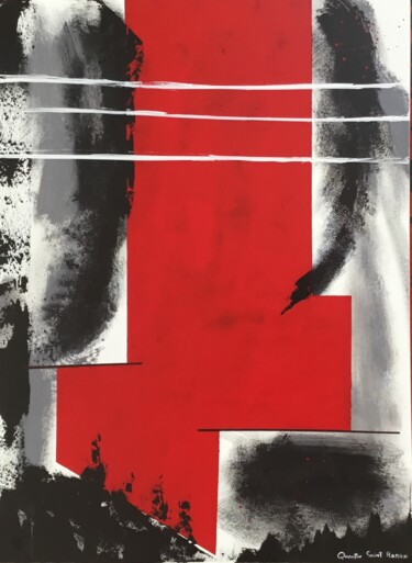 VUE DU CIEL Peinture intitulée "VUE DU CIEL" par Quentin Saint Roman, Œuvre d'art originale, Acrylique