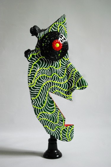 Sculpture intitulée "Entaille <" par Raindh, Œuvre d'art originale, Bois