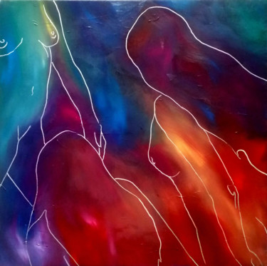 绘画 标题为“Nymphes” 由Elodie Bedon, 原创艺术品, 油
