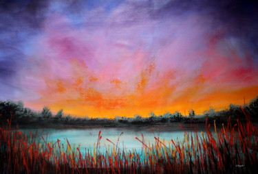 After All... #2 - Large original landscape Pittura intitolato "After All... #2 - L…" da Cecilia Frigati, Opera d'arte originale, Acrilico