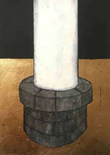 Dessin intitulée "Puits d'amour" par Dorine Knecht, Œuvre d'art originale, Pastel
