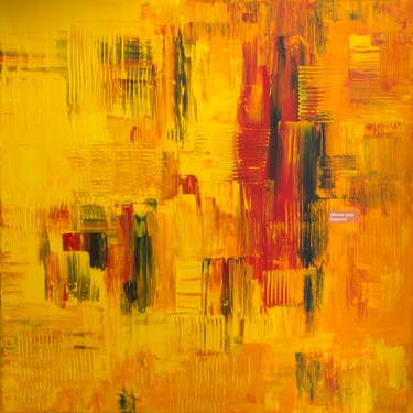Painting titled "Above and beyond" by Ludwika Pilat, Original Artwork, Acrylic Mounted on Wood Stretcher frame