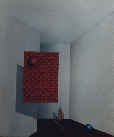 Pintura intitulada "VIDA & MORTE" por Cassiano Lima, Obras de arte originais, Óleo Montado em Painel de madeira