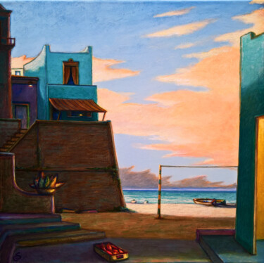 Pittura intitolato "THE RED MULLET BOX" da Carlo Salomoni, Opera d'arte originale, Acrilico