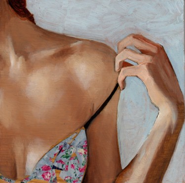 Geste sensible Painting titled "Geste sensible" by Yan Vita, Original Artwork, Oil