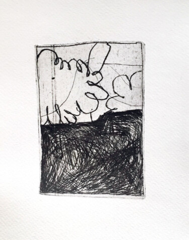 Gravures & estampes intitulée "GO BACK - 5" par Luc Pierre, Œuvre d'art originale, Gravure