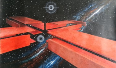 Pintura intitulada "DESCONSTRUÇÃO DA CR…" por Cassiano Lima, Obras de arte originais, Acrílico Montado em Painel de madeira