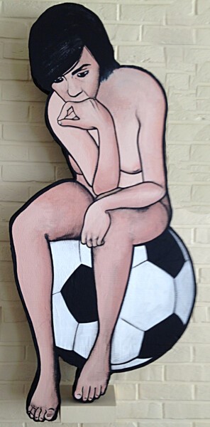 pfff le foot ... 雕塑 标题为“pfff le foot ...” 由Yvan Bruyère, 原创艺术品, 丙烯
