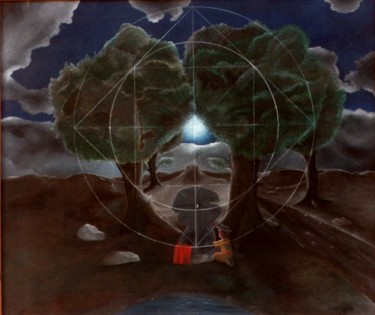Pintura intitulada "5ª DIMENSÃO" por Cassiano Lima, Obras de arte originais, Óleo