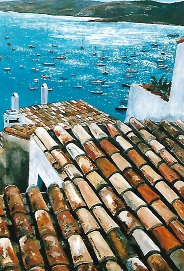 Peinture intitulée "CADAQUES" par Erick Millet, Œuvre d'art originale, Acrylique