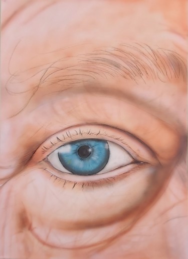 绘画 标题为“old Eye” 由Matthias Lietz, 原创艺术品, 喷枪