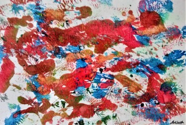 Painting titled "Impression coquelic…" by Dominique Jolivet, Original Artwork, Pastel