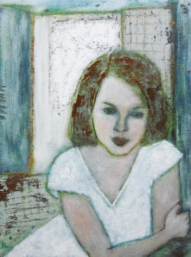 Pittura intitolato "Attente" da Denise Louin-Lecoeur, Opera d'arte originale, Acrilico
