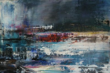 Peinture intitulée "Island" par Hkine, Œuvre d'art originale, Acrylique