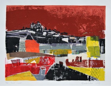 印花与版画 标题为“Sacré Coeur 4/5” 由Hervé Marchelidon, 原创艺术品, Linocuts