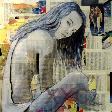 Peinture intitulée "sans titr" par Vincent Tessier Xxc, Œuvre d'art originale, Encre