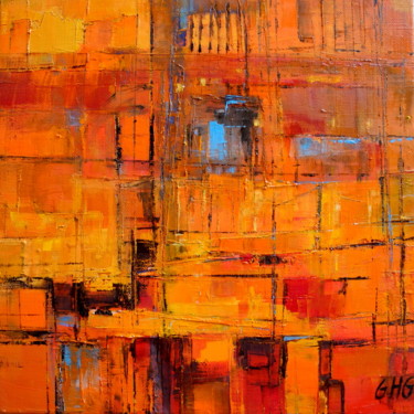 Peinture intitulée "Lumières" par Gabrielle Hollensett-Grugier, Œuvre d'art originale, Huile