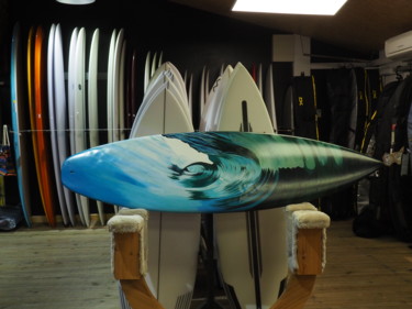 Painting titled "Surfart custom" by Gabrielle Carre, Original Artwork, Acrylic