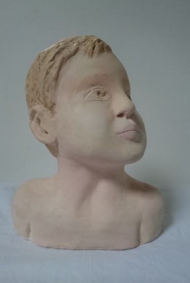 제목이 "Portrait très jeune…"인 조형물 Chrysanthou로, 원작, 점토