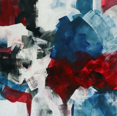 Peinture intitulée "Abysse" par Ines Khadraoui, Œuvre d'art originale, Acrylique