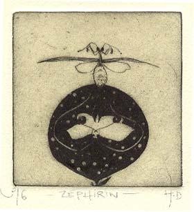 印花与版画 标题为“Zephyrin” 由Didier Hamey, 原创艺术品, 雕刻