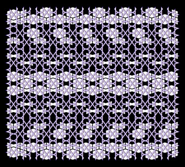 Digital Arts titled "Black Pattern 2" by Kira Habyb Abud, Original Artwork, 2D Digital Work