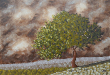 Orage d'un soir Painting titled "Orage d'un soir" by Bruno Lemasson, Original Artwork, Acrylic