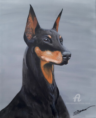 Peinture intitulée "Force tranquille" par Christine Barone, Œuvre d'art originale, Acrylique Monté sur Châssis en bois