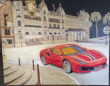 「F488 La Pista sur l…」というタイトルの絵画 Sergio De Niceによって, オリジナルのアートワーク, オイル