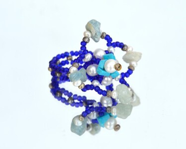 Design titled "Strange blue ring" by Irena Zelickman, Original Artwork, Jewelry