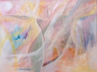 Painting titled "Muses of Hyde Park" by Andrew Walaszek, Original Artwork, Acrylic Mounted on Wood Stretcher frame