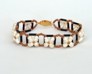 Design titled "Flower garland brac…" by Irena Zelickman, Original Artwork, Jewelry