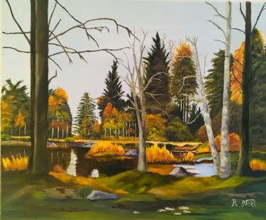 Peinture intitulée "Automne" par Philippe Noel, Œuvre d'art originale, Huile