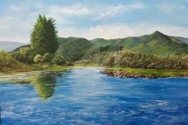 Peinture intitulée "Rio Ribeirão Grande…" par Cau Zacharias, Œuvre d'art originale, Huile